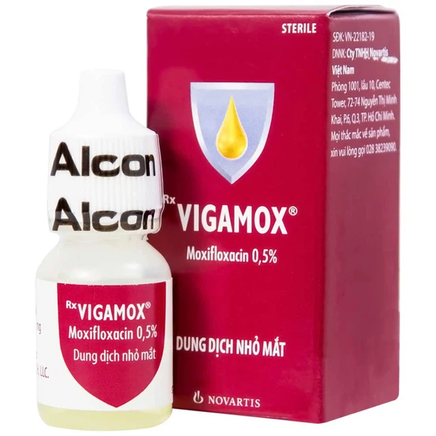 Thuốc nhỏ mắt Vigamox Alcon điều trị viêm kết mạc