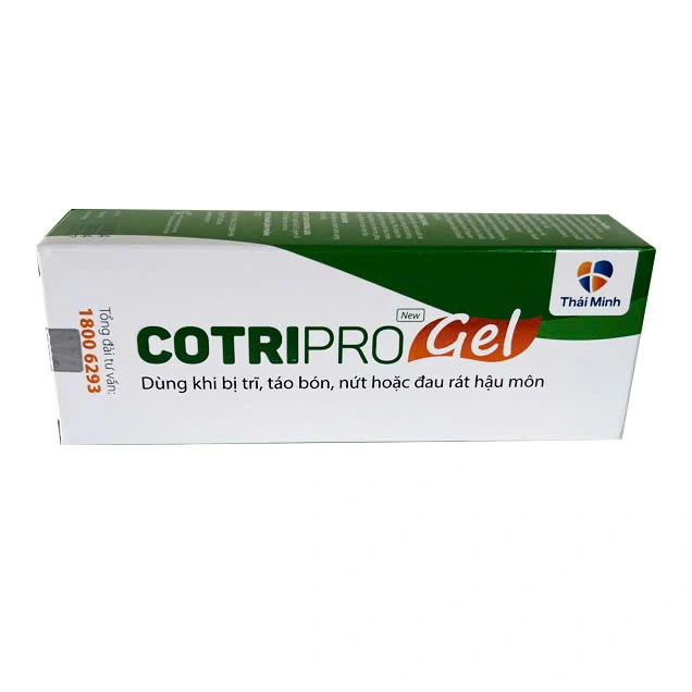 COTRIPRO gel bôi trĩ, nứt hậu môn, co bũi trĩ