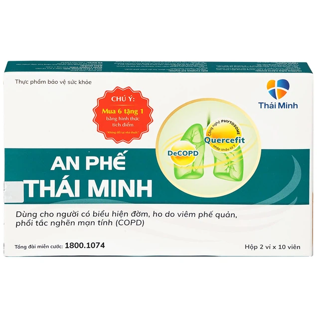 Viên uống An Phế Thái Minh hỗ trợ giảm đờm, giảm ho (2 vỉ x 10 viên)
