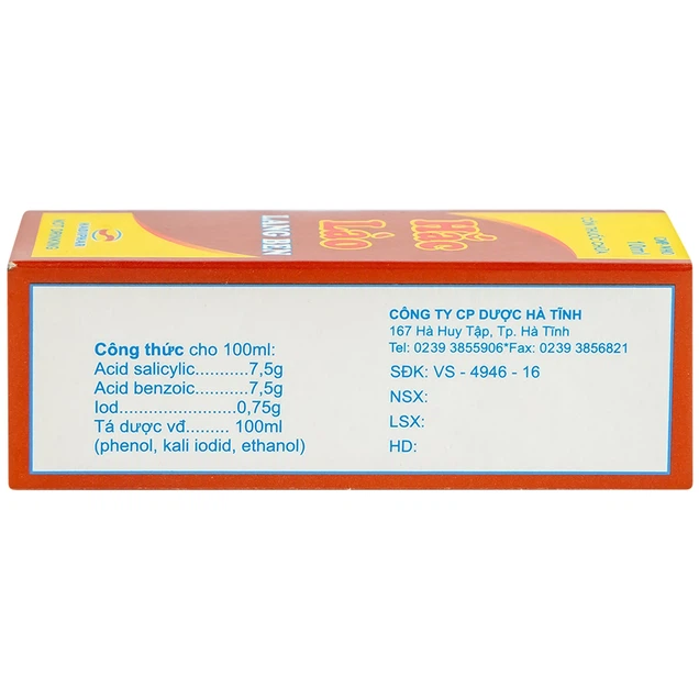 Cồn thuốc chữa Hắc Lào Lang Ben Hadiphar