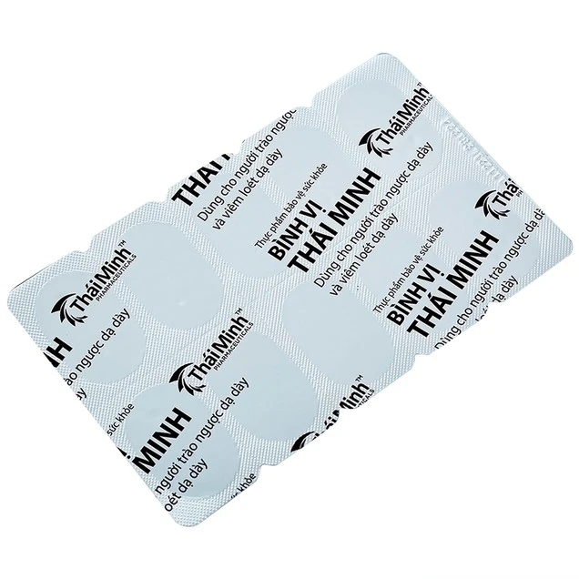 Viên uống Bình Vị Thái Minh hỗ trợ giảm acid dịch vị, giúp bảo vệ niêm mạc dạ dà