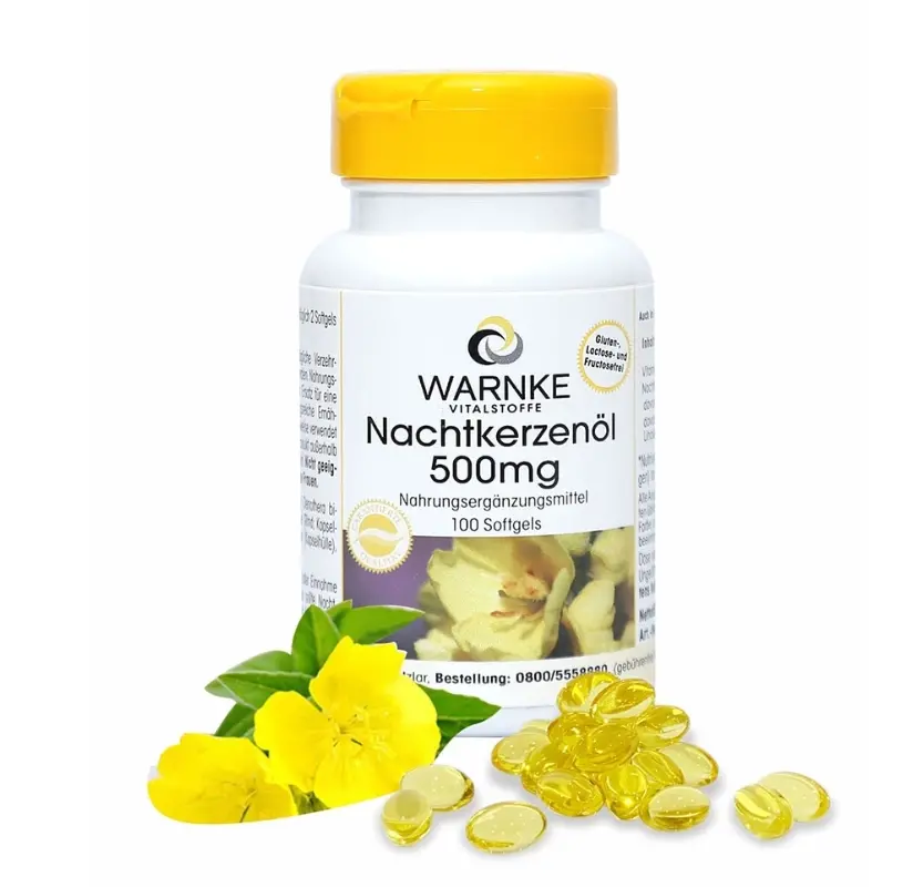 Viên uống tinh dầu hoa anh thảo Warnke Nachtkerzenol 500mg