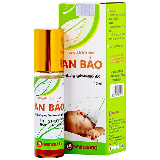 Dung dịch thảo dược An Bảo hết sưng ngứa do muỗi đốt (12ml)