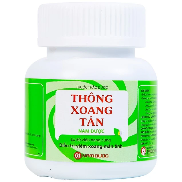 Thuốc Thông Xoang Tán Nam Dược điều trị viêm xoang mãn tính