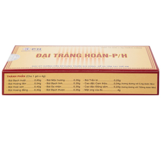 Thuốc Đại Tràng Hoàn-P/H điều trị viêm đại tràng cấp và mãn tính (10 gói x 4g)