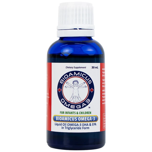 Dung dịch Bioamicus Omega-3 hỗ trợ tốt cho mắt và não