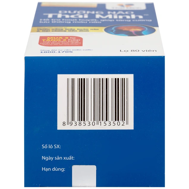 Viên uống Dưỡng Não Thái Minh hỗ trợ hoạt huyết, tăng cường lưu thông máu não