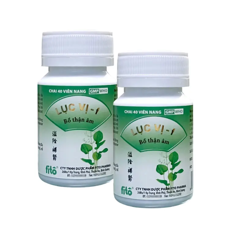 Thuốc Lục Vị F Bổ thận âm Fito điều trị thận âm suy tổn, chóng mặt, ù tai (40 viên)