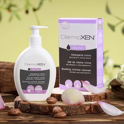 Dung dịch vệ sinh phụ nữ Dermoxen intimate cleanser Lenitivo nhập khẩu Ý