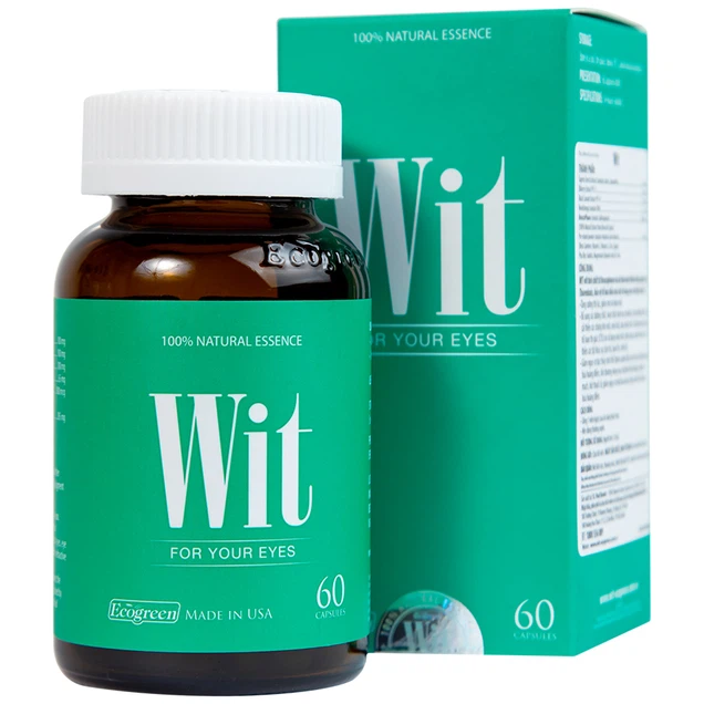 Viên nang WIT For Your Eyes Ecogreen tăng cường thị lực, giảm mờ và nhòe mắt