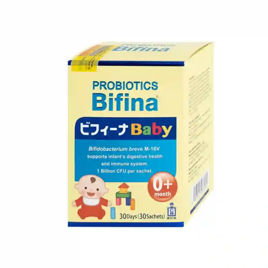 Men vi sinh Probiotics Bifina Baby 1g Bifina bổ sung lợi khuẩn, giúp hệ vi sinh đường ruột khỏe mạnh (30 gói)