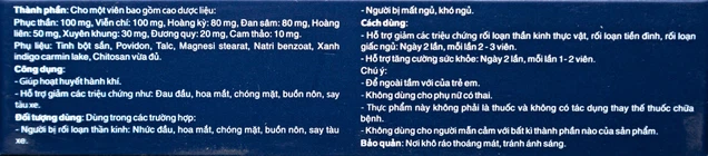 Viên uống Trấn Kinh An IPHA giúp hoạt huyết hành khí, giảm các triệu chứng rối loạn thần kinh