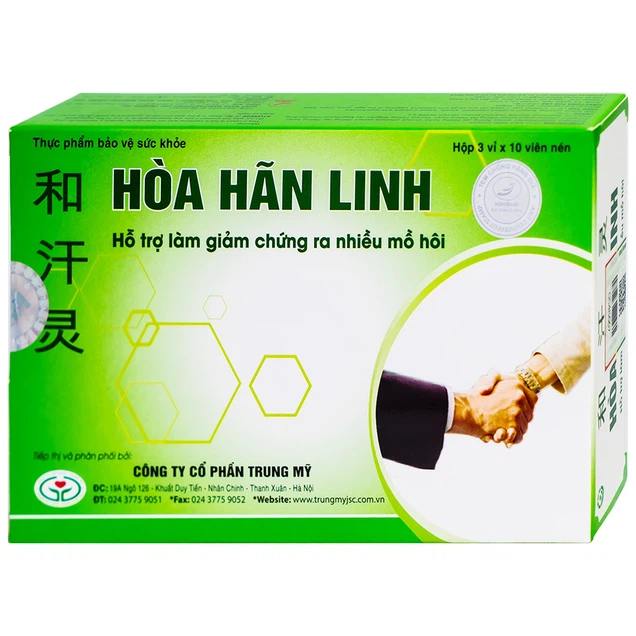 Viên uống Hòa Hãn Linh hỗ trợ làm giảm chứng ra mồ hôi nhiều