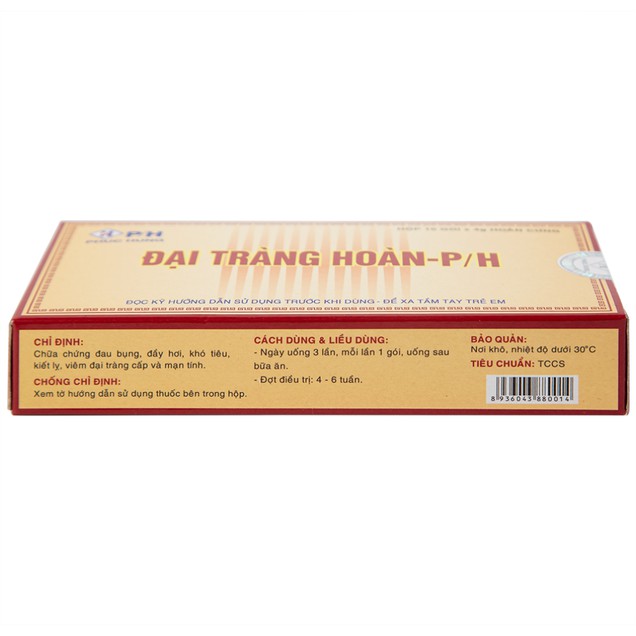 Thuốc Đại Tràng Hoàn-P/H điều trị viêm đại tràng cấp và mãn tính (10 gói x 4g)