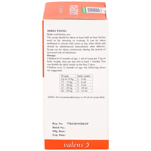 Siro Gadopax Forte hỗ trợ tăng sức đề kháng của cơ thể