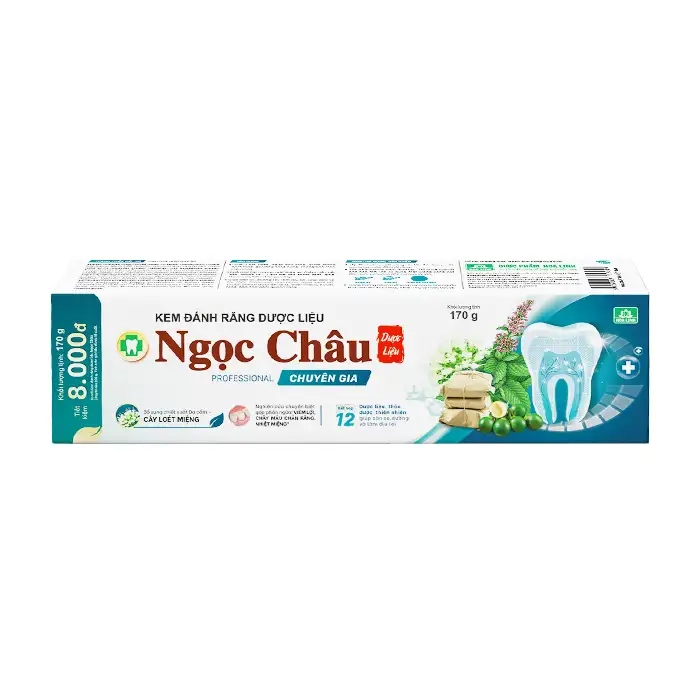 KEM ĐÁNH RĂNG DƯỢC LIỆU NGỌC CHÂU CHUYÊN GIA HOA LINH 170G - NGỪA SÂU RĂNG