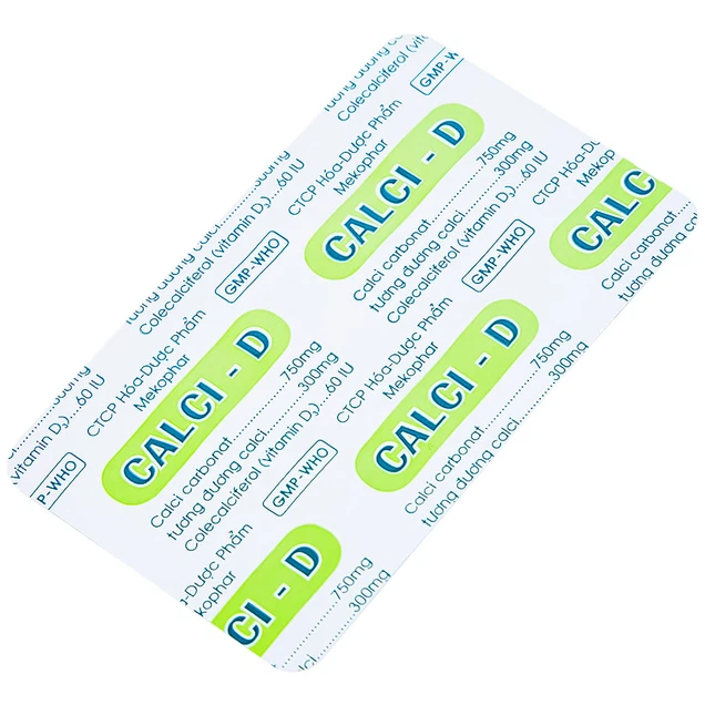 Thuốc Calci - D Mekophar bổ sung calci (10 vỉ x 10 viên)