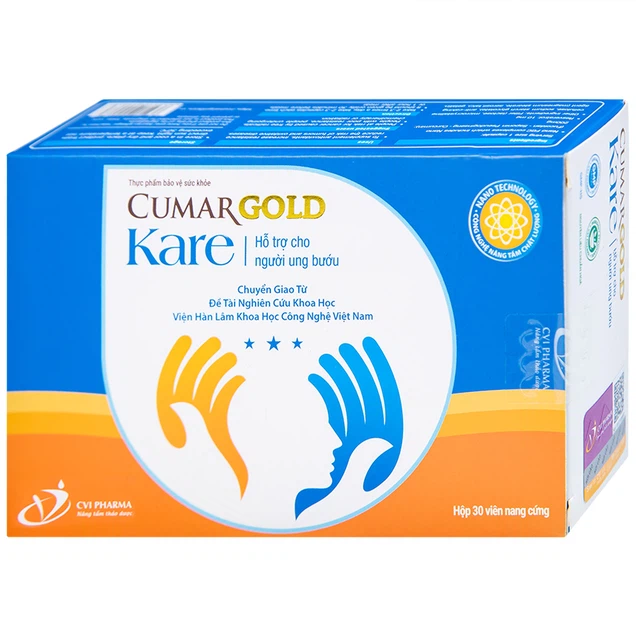 Viên uống CumarGold Kare CVI Pharma hỗ trợ giảm nguy cơ mắc ung bướu 