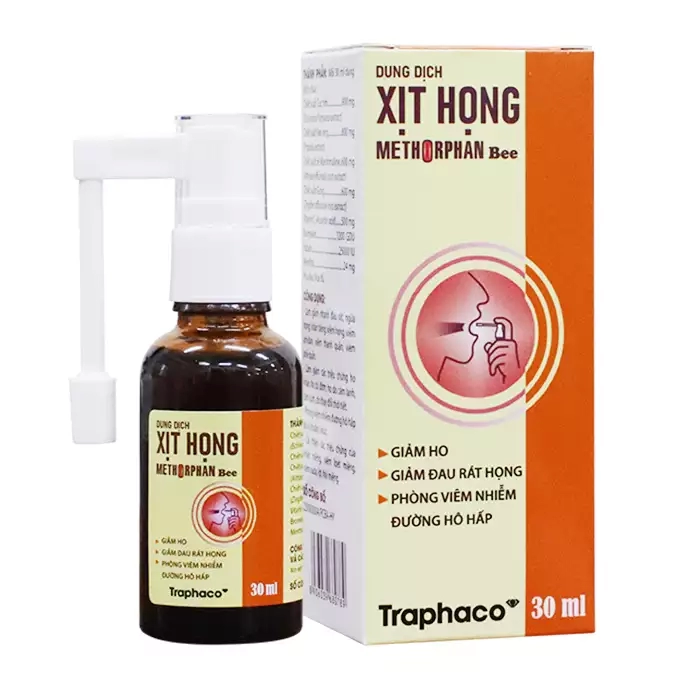 XỊT HỌNG METHORPHAN BEE TRAPHACO 30ML