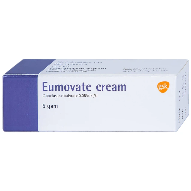 Kem Eumovate Cream GSK giảm các triệu chứng viêm và ngứa các bệnh về da