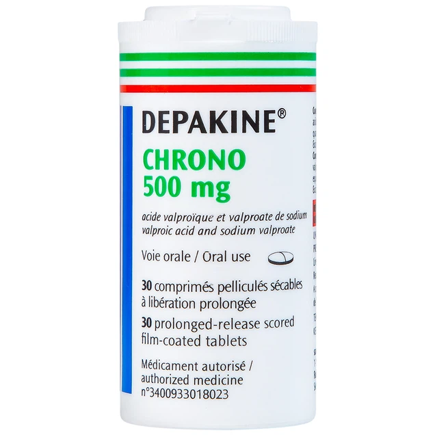 Depakine chrono 500mg- điều trị các thể động kinh, dự phòng hưng cảm 