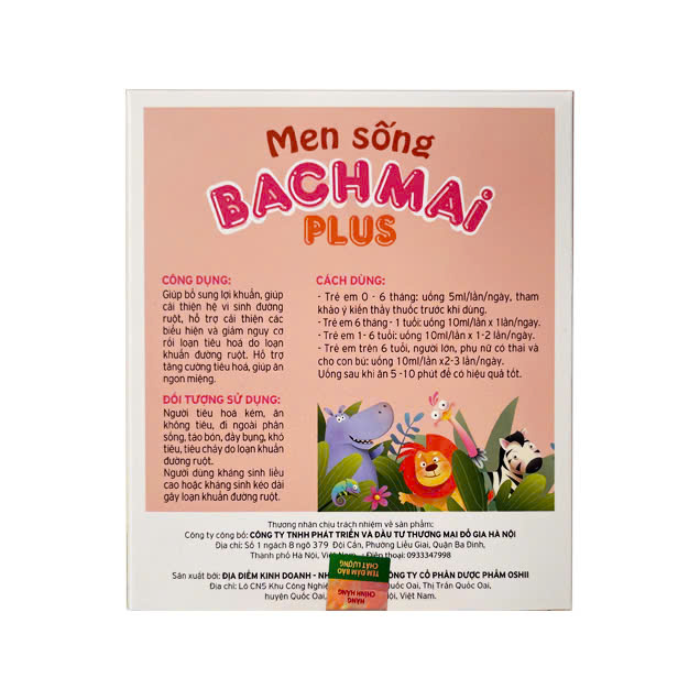 Men sống Bạch Mai bổ sung lợi khuẩn đường tiêu hóa và kẽm, tăng cường tiêu hóa