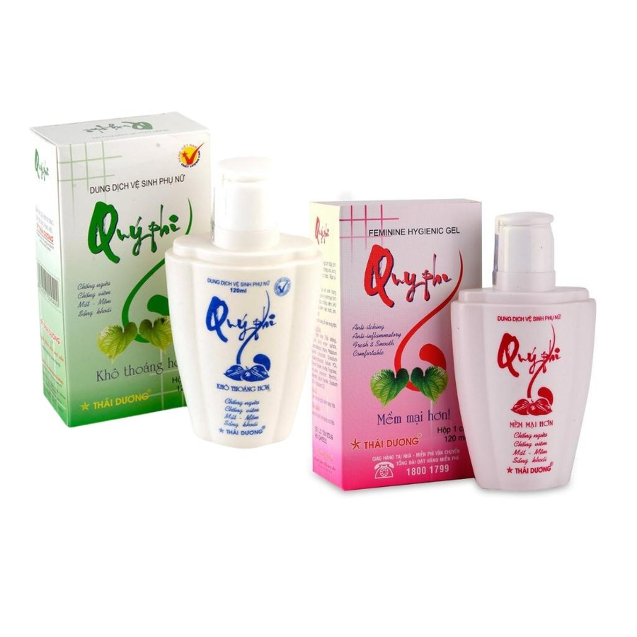 Dung dịch vệ sinh phụ nữ Quý Phi Sao Thái Dương chống ngứa, chống viêm, khử mùi hôi (120ml)