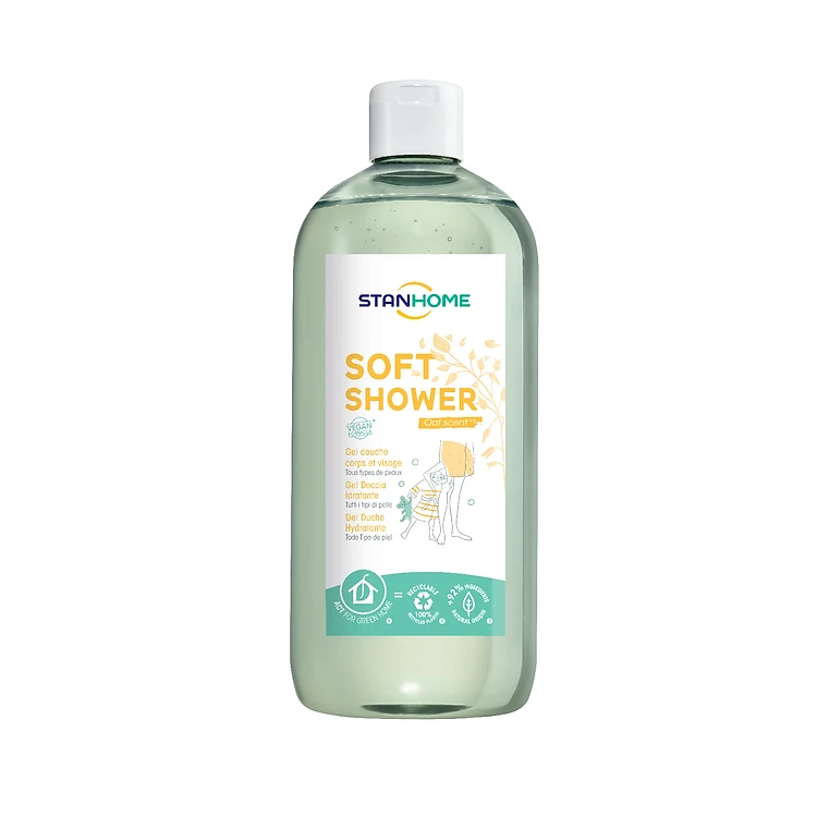 Sữa tắm, rửa mặt không xà phòng cho mọi loại da và da nhạy cảm Stanhome Soft Shower Gel 740ml 