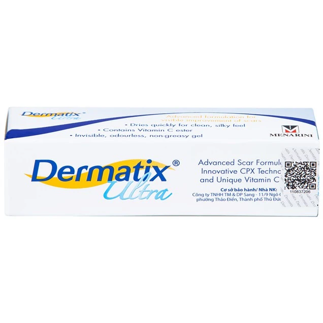 Gel Dermatix Ultra cải thiện hiệu quả sẹo lồi và sẹo phì đại