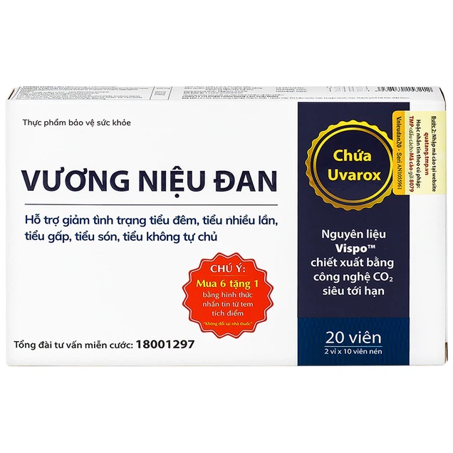 Vương Niệu Đan-Thái Minh hỗ trợ giảm tình trạng tiểu đêm, tiểu nhiều lần