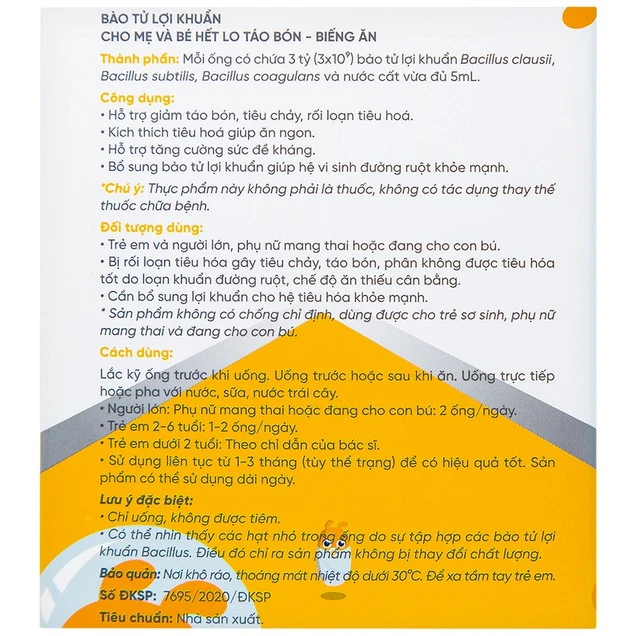 LiveSpo Preg Mom- Bào Tử Lợi Khuẩn Cho Mẹ Và Bé - Hết Lo Táo Bón Biếng Ăn