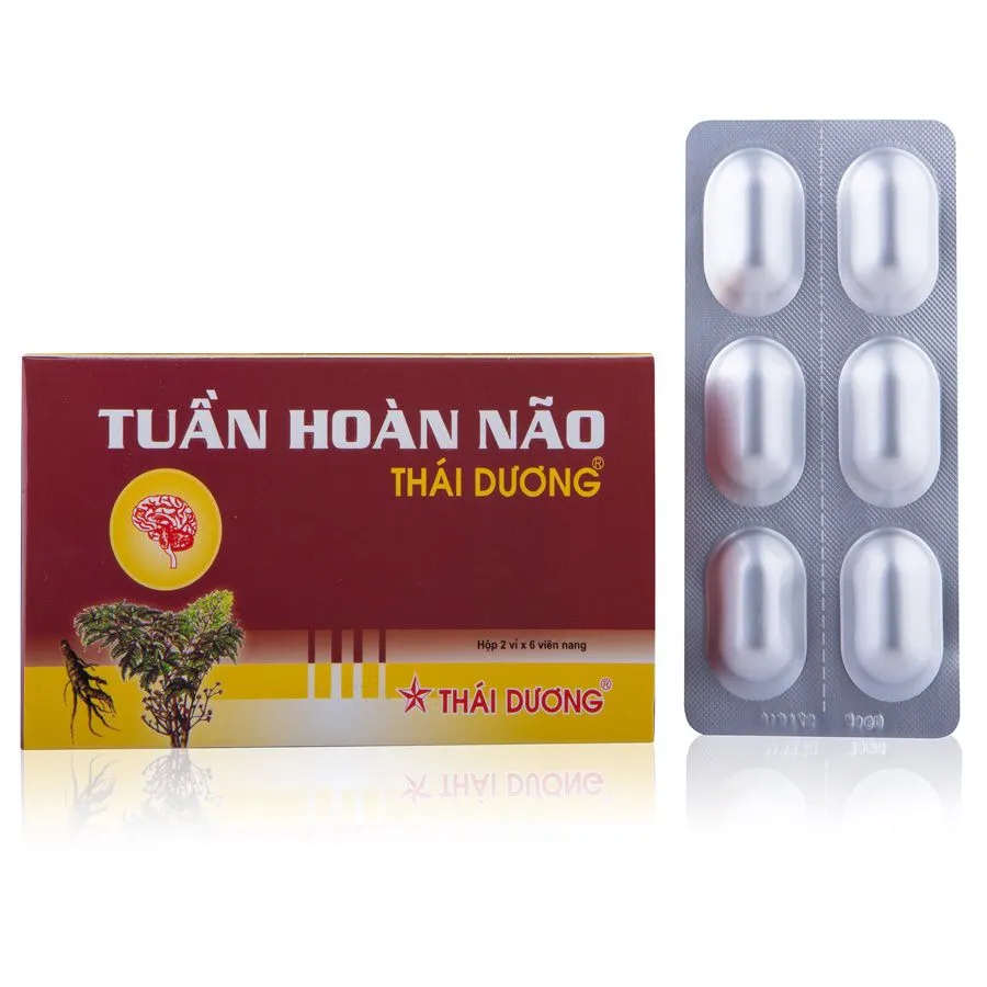 Thuốc Tuần Hoàn Não Thái Dương hỗ trợ điều trị thiểu năng tuần hoàn não (2 vỉ x 6 viên)