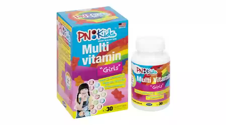 Kẹo dẻo PN Kids Multi Vitamin Girls bổ sung vitamin, hỗ trợ tăng đề kháng
