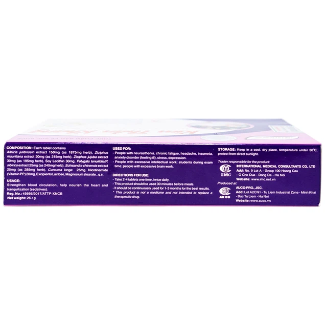 Kim thần khang tăng cường lưu thông máu, giúp dưỡng tâm, an thần 