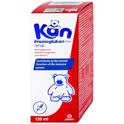 Siro KAN Imunoglukan P4H hỗ trợ tăng đề kháng cho trẻ (Chai 120ml)