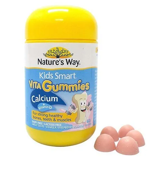 Nature's Way Vita Gummies Calcium + Vitamin D – Kẹo canxi cho bé