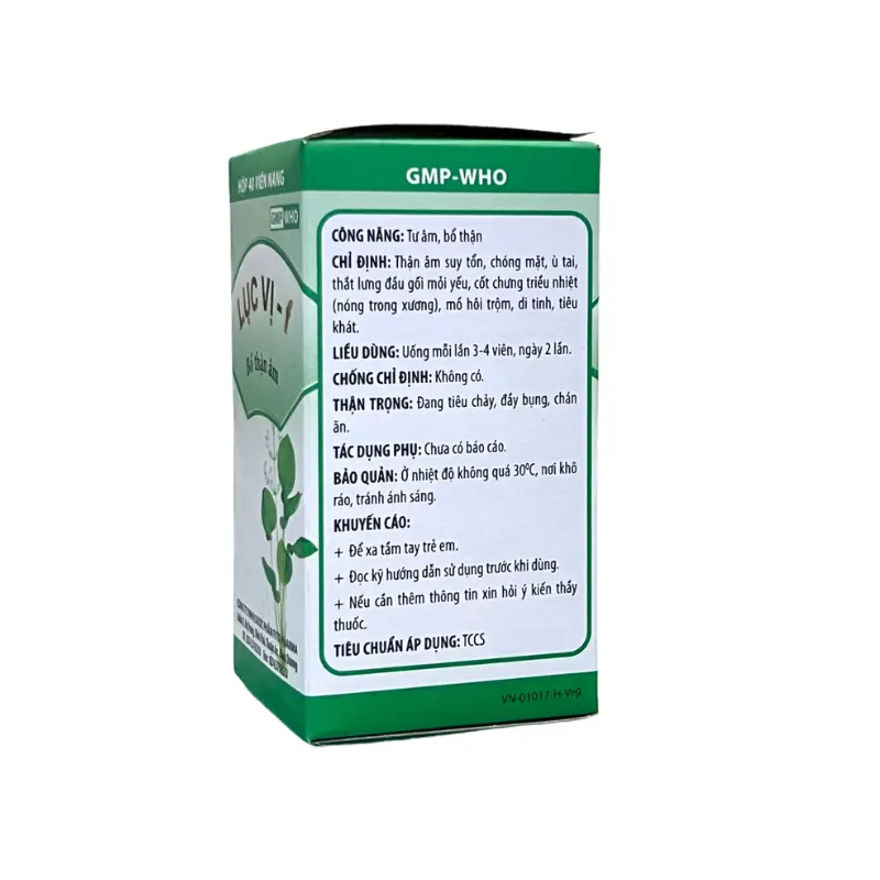 Thuốc Lục Vị F Bổ thận âm Fito điều trị thận âm suy tổn, chóng mặt, ù tai (40 viên)