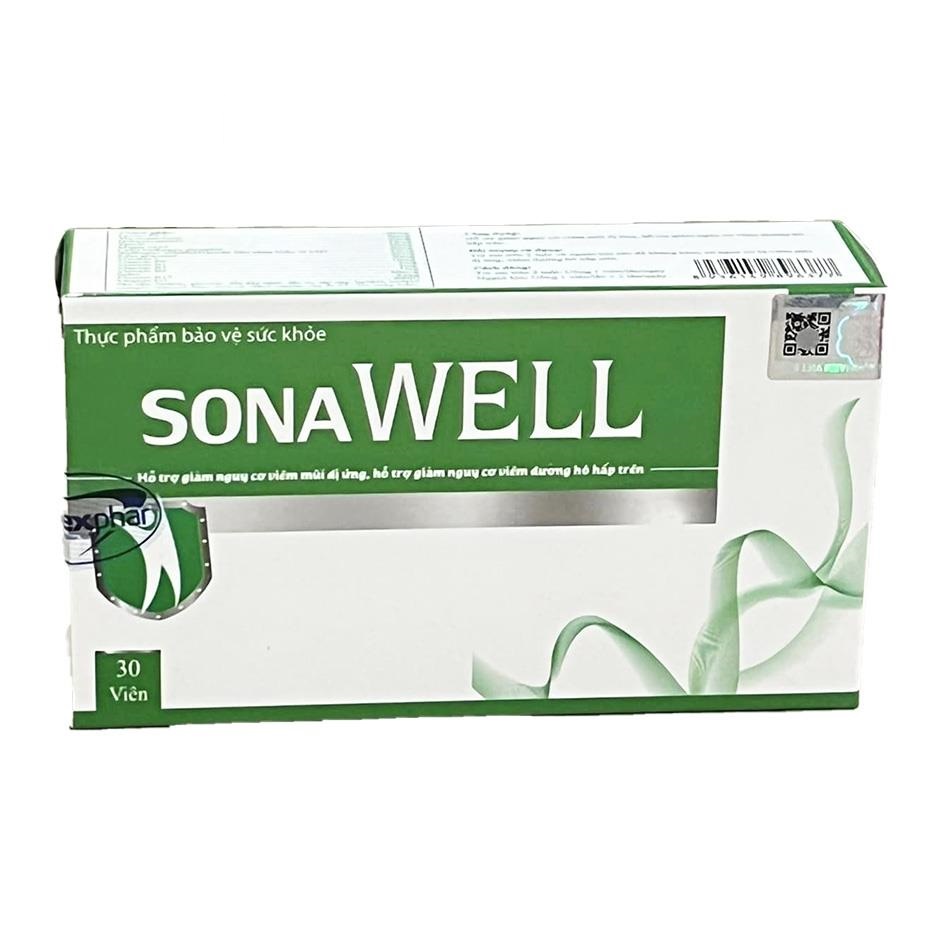 SonaWell hỗ trợ giảm nguy cơ viêm đường hô hấp trên, hỗ trợ giảm nguy cơ viêm mũi dị ứng