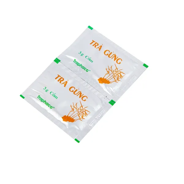 Trà Gừng Traphaco điều trị đau bụng do lạnh, đầy trướng, không tiêu (10 gói x 3g)