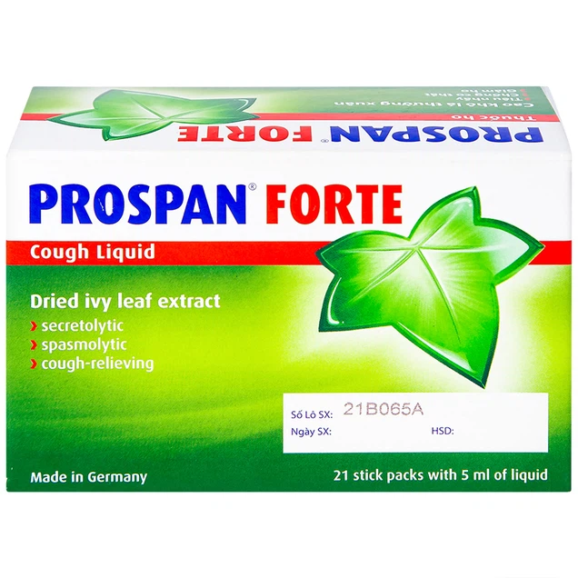 Thuốc ho Prospan Forte Engelhard điều trị viêm đường hô hấp cấp