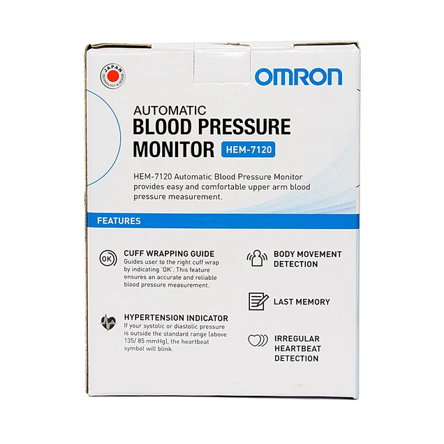 Máy đo huyết áp bắp tay tự động Omron HEM-7120