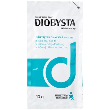 Thuốc Diobysta Merap điều trị tiêu chảy cấp và mạn (12 gói)