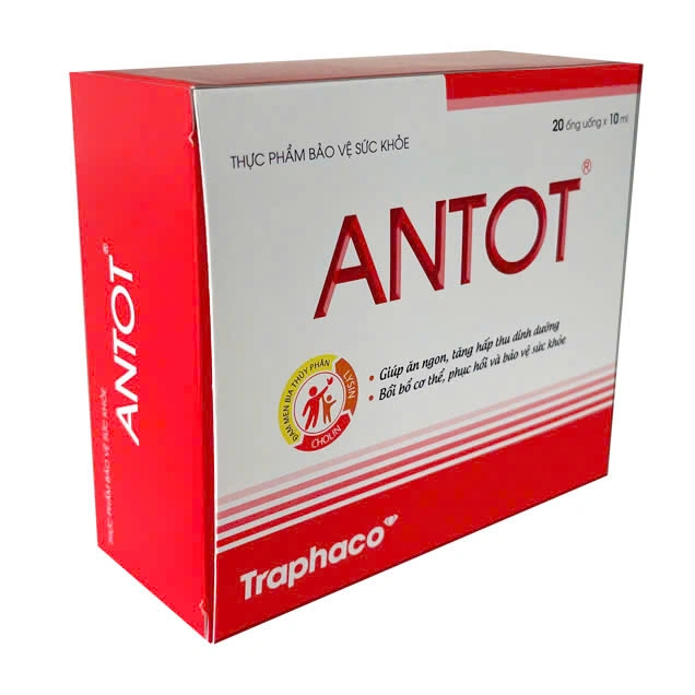 Giúp ăn ngon, tăng hấp thu dinh dưỡng ANTOT hộp 20 ống x 10ml