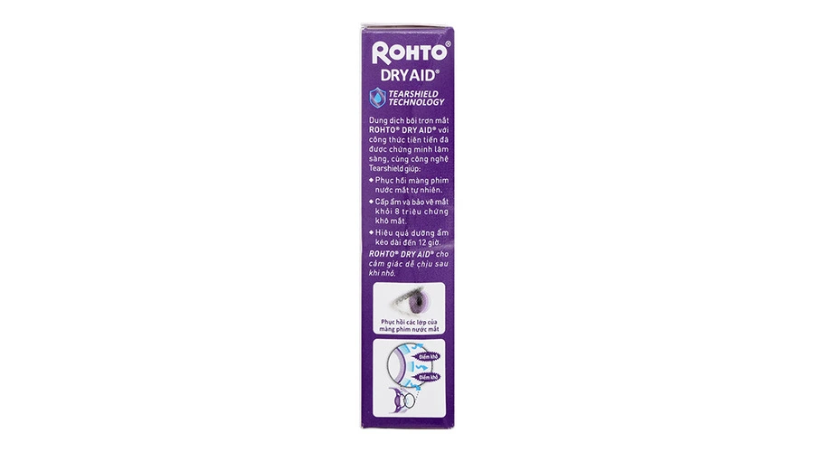 Dung dịch nhỏ mắt Rohto Dry Aid giảm khô mắt chai 10ml
