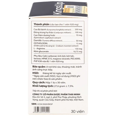 Kings Up giúp bổ thận, tráng dương tăng cường sinh lý nam