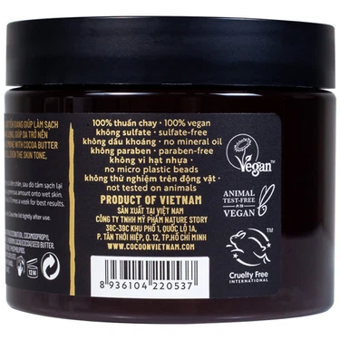Cà phê Đắk Lắk Cocoon làm sạch da chết trên cơ thể ( 200ml )
