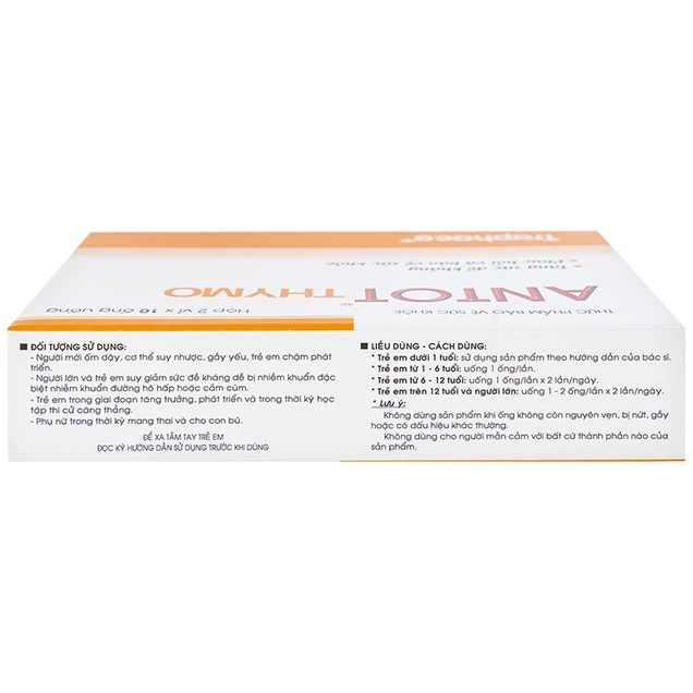 Dung dịch uống Antot Thymo Traphaco tăng cường sức đề kháng