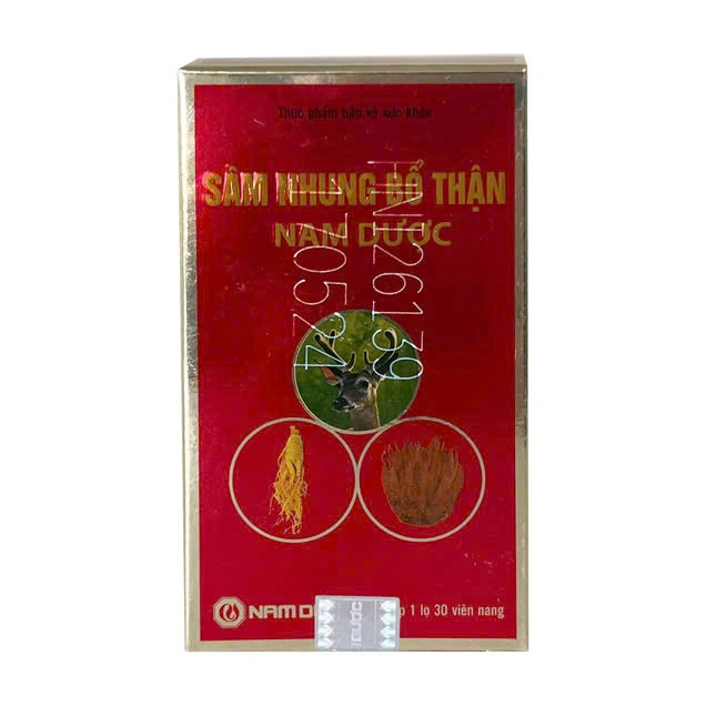 Sâm nhung bổ thân Nam Dược 30 viên - Viên uống tăng cường sức khỏe