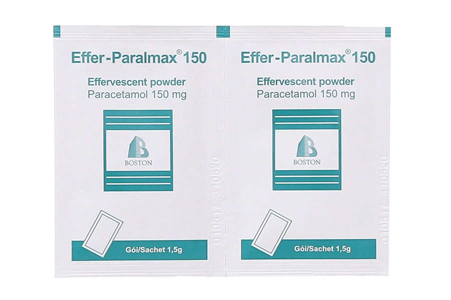 Thuốc giảm đau, hạ sốt cho trẻ em Effer-Paralmax 150mg hộp 30 gói