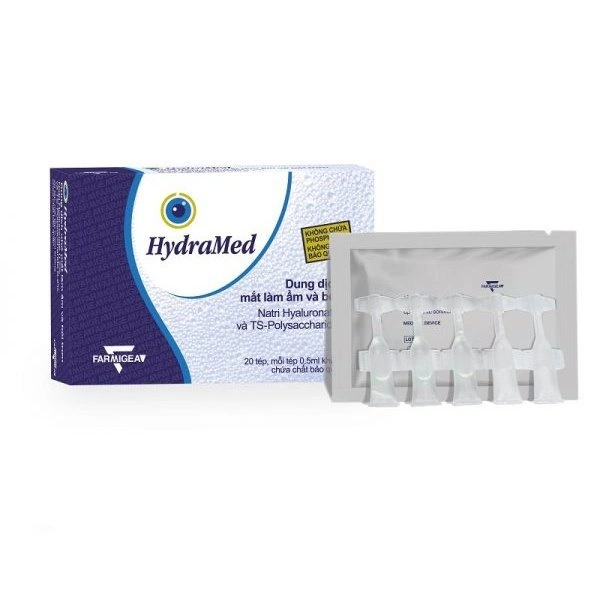 Dung dịch nhỏ mắt Hydramed - Không chất bảo quản [Hộp 20 tép]